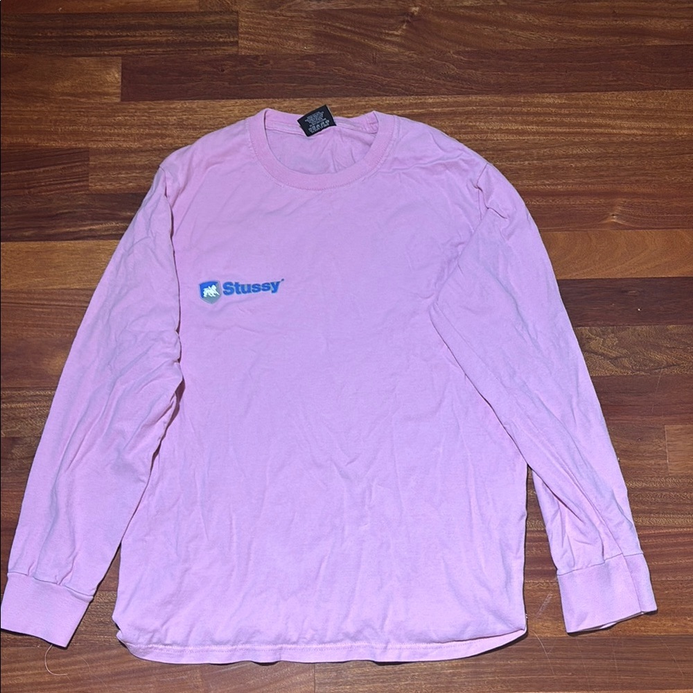 Stussy Pink Long Sleeve Tee
